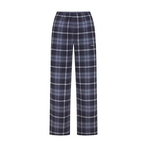 $88 NWOT SKIMS Plaid Flannel Pajama Pants Women Size Small Navy Blue